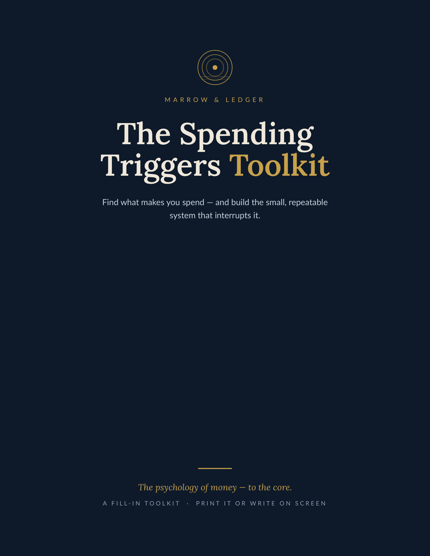 The Spending Triggers Toolkit